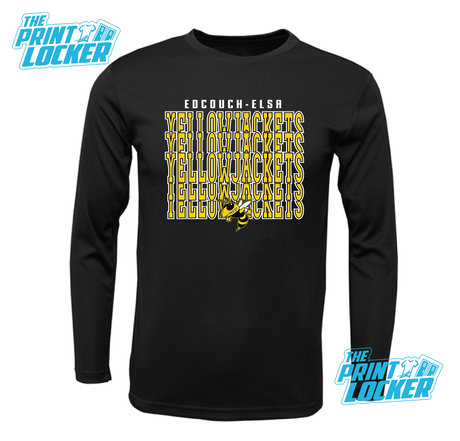 YellowJackets Stack Design Drifit Long Sleeve