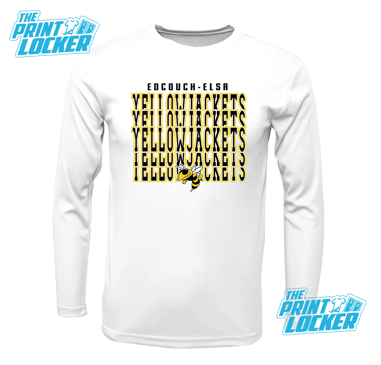 YellowJackets Stack Design Drifit Long Sleeve