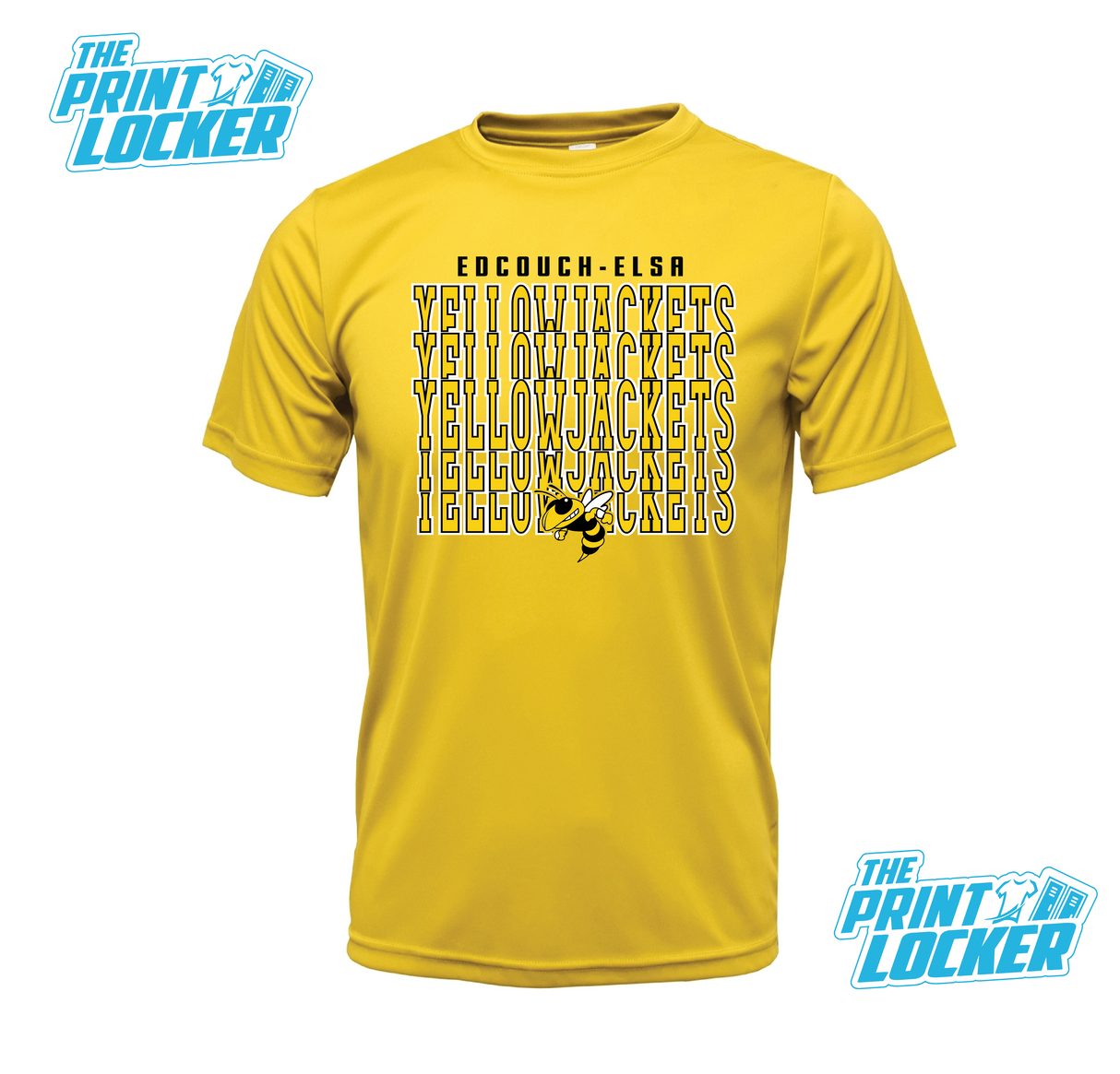 YellowJackets Stack Design Drifit Short Sleeve