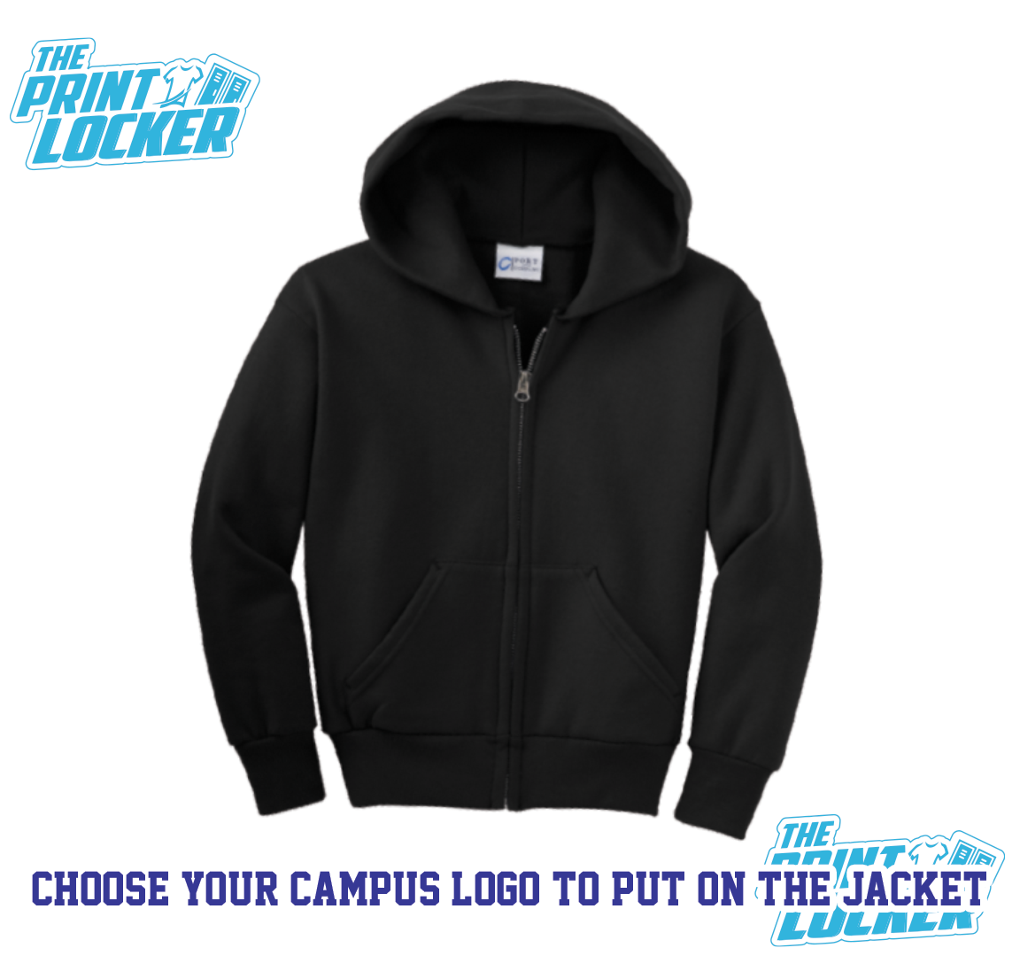 Zip-up Jacket (Add Campus Logo)